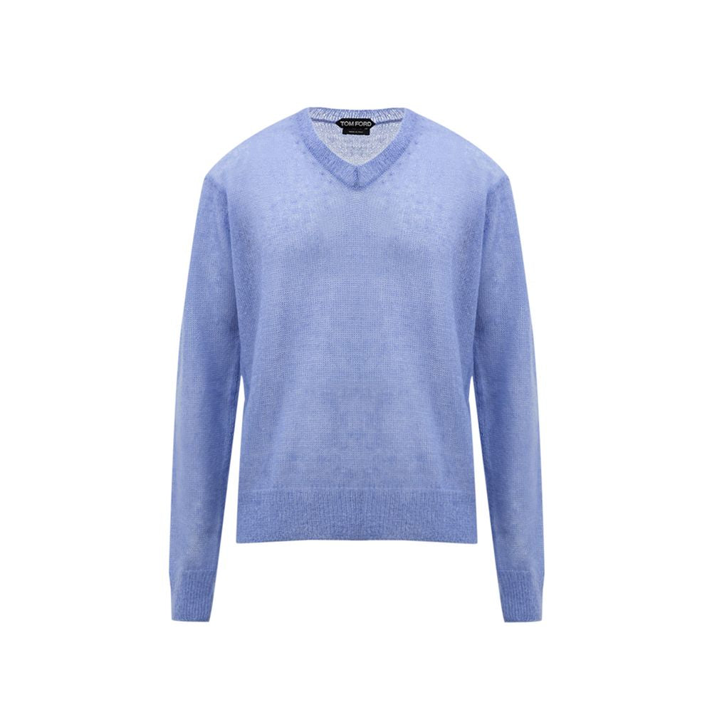 Lila Seidenpullover