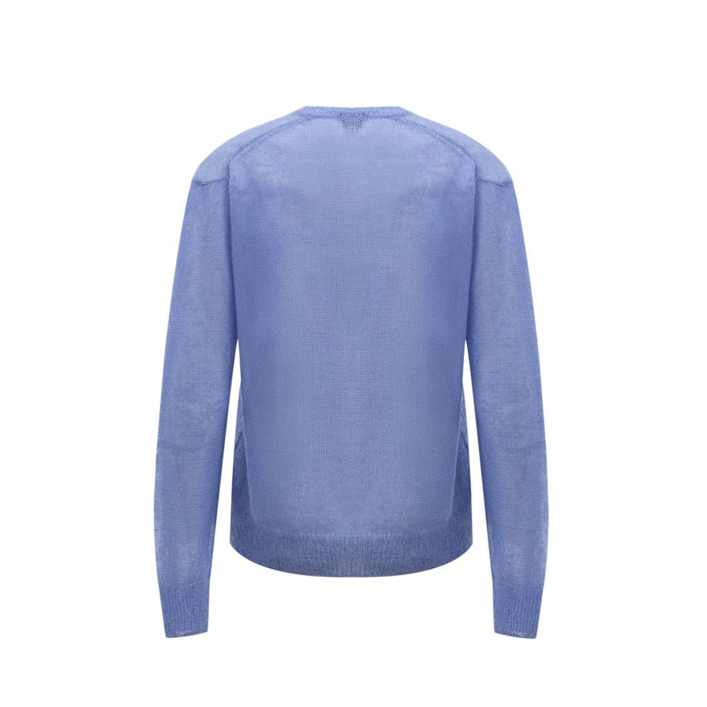 Lila Seidenpullover