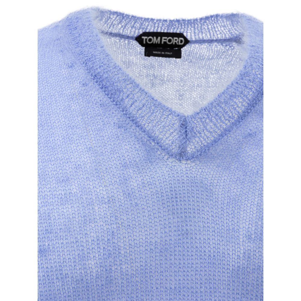 Lila Seidenpullover