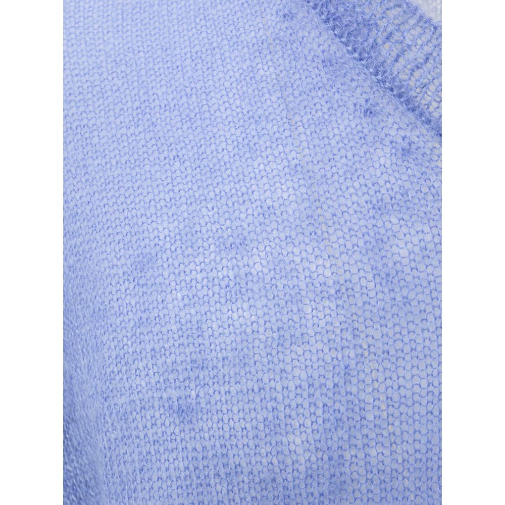 Lila Seidenpullover