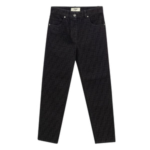 Schwarze Baumwolljeans