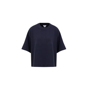 Blaues Baumwoll-T-Shirt