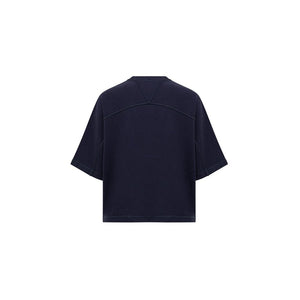 Blaues Baumwoll-T-Shirt