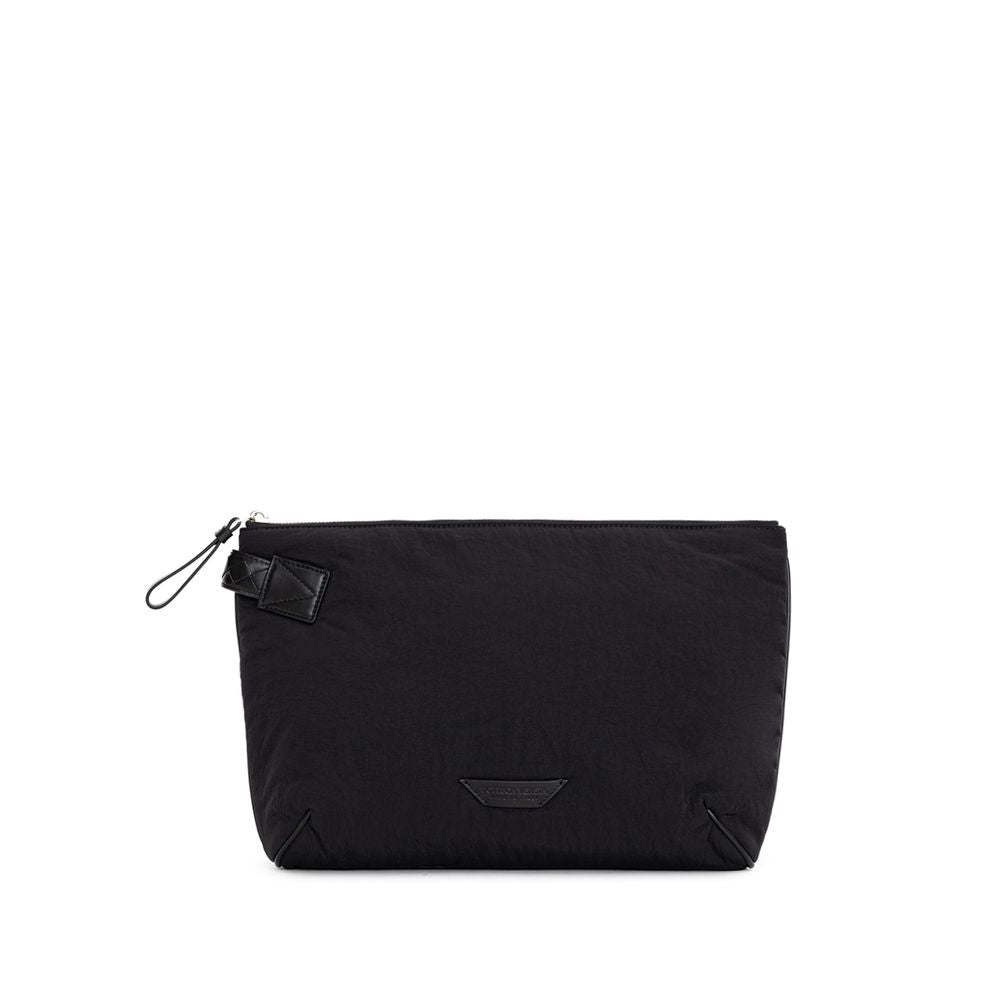 Schwarze Nylon-Clutch