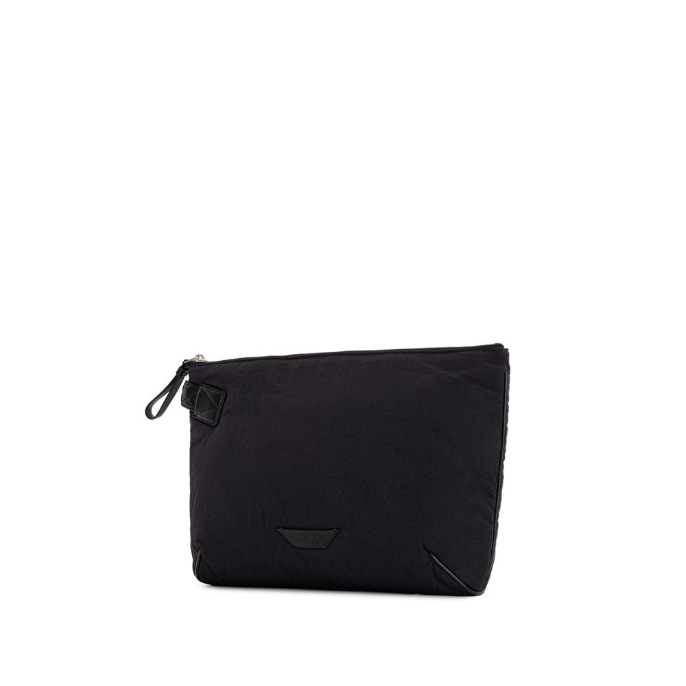 Schwarze Nylon-Clutch