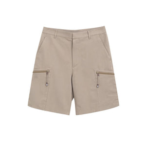 Beigefarbene Cargohose aus Baumwolle