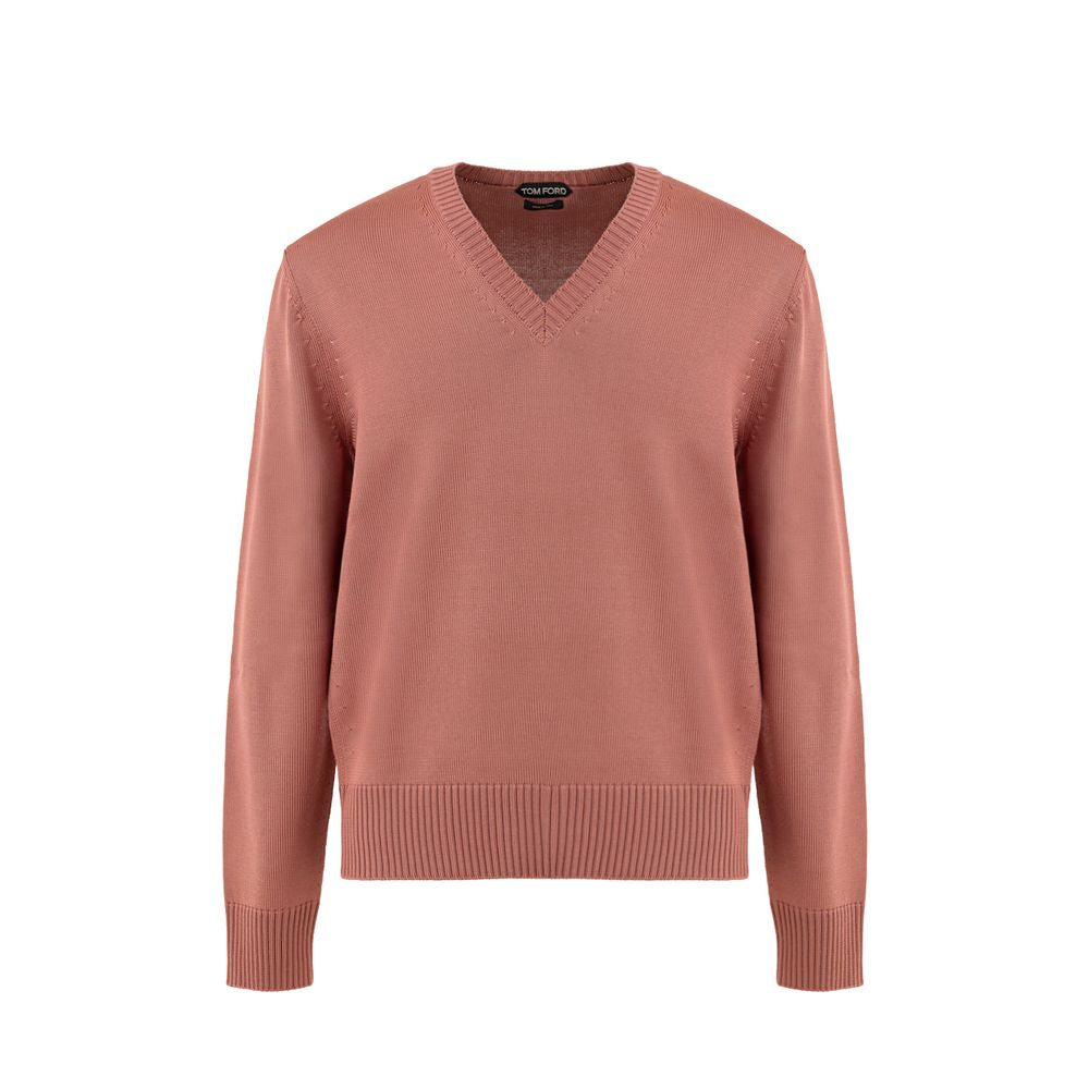 Rosa Seidenpullover