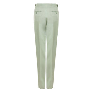 Grüne Chinohose aus Viskose