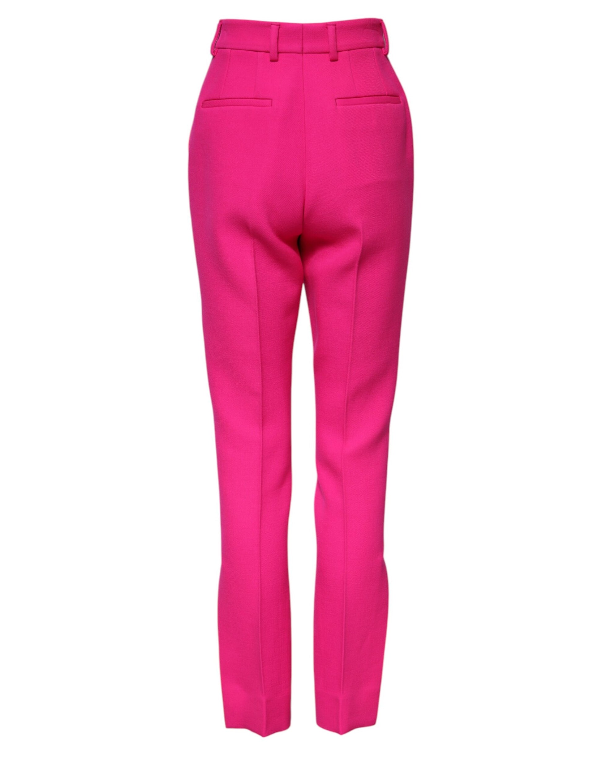 Fuchsia Pink HighWaist Tapered Hose 