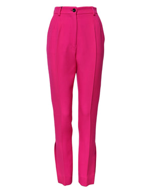 Fuchsia Pink HighWaist Tapered Hose 