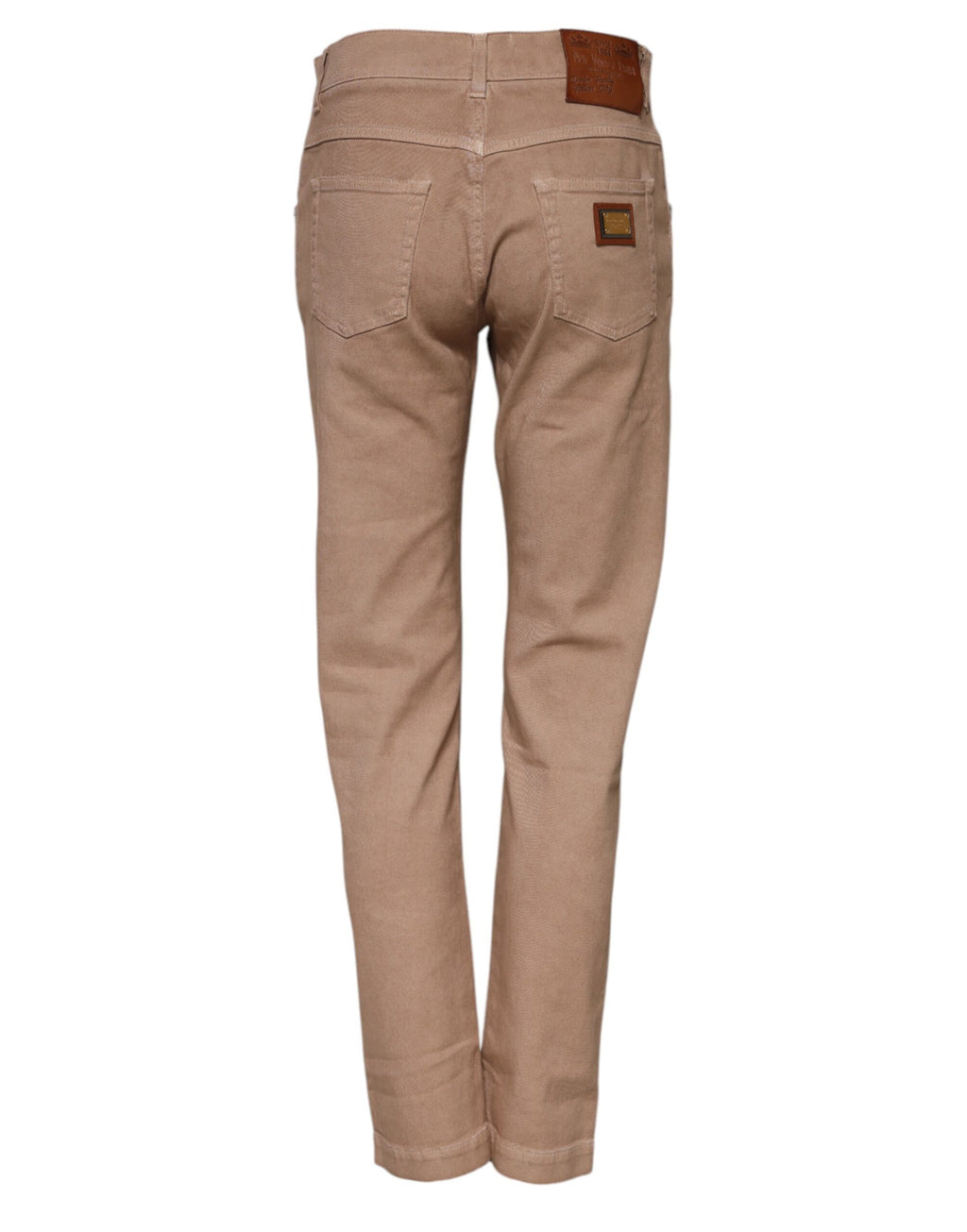 Braune Boyfriend-Jeans aus Baumwolle 