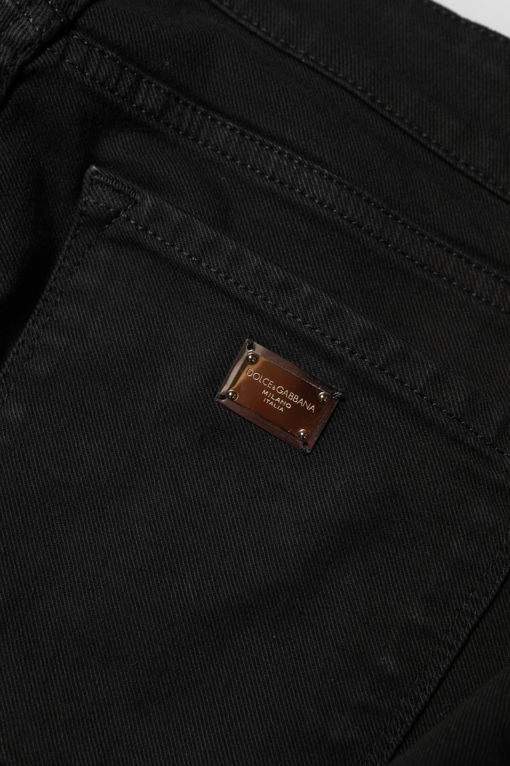 Schwarze Skinny-Jeans aus Baumwolle mit mittlerer Taille 