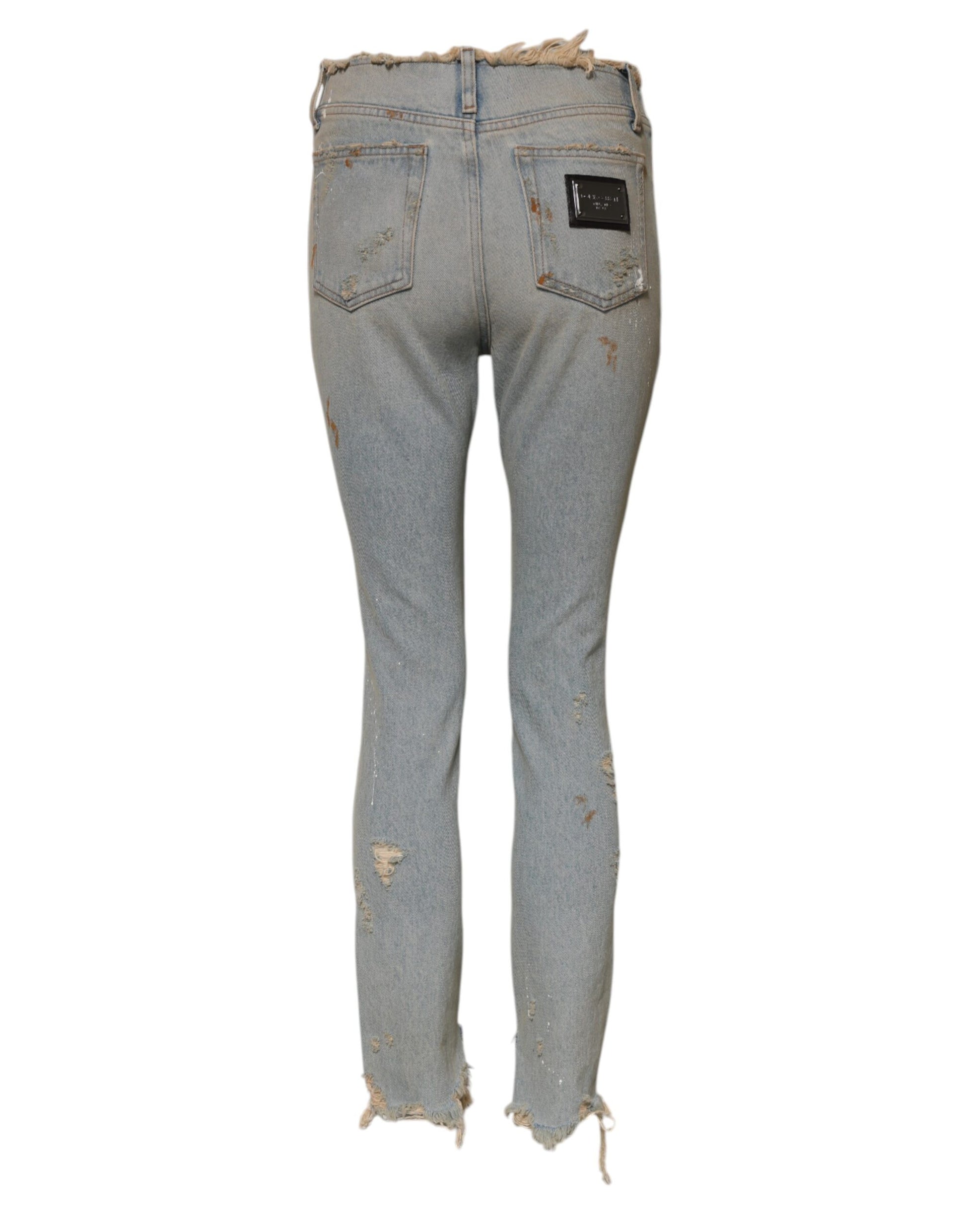 Dolce & Gabbana Light Blue High Waist Skinny Denim Jeans