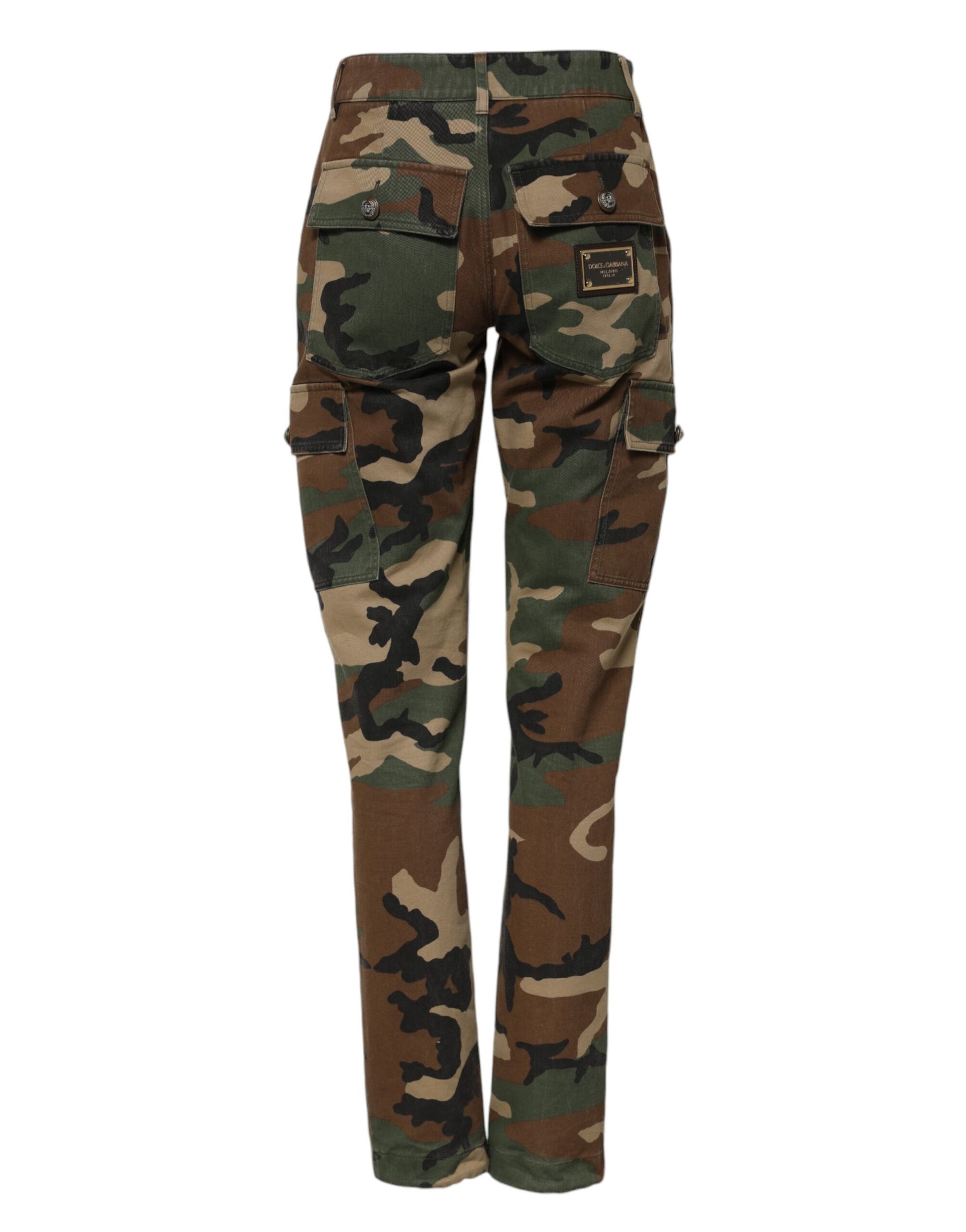 Dolce & Gabbana Multicolor Camouflage Cargo Pants