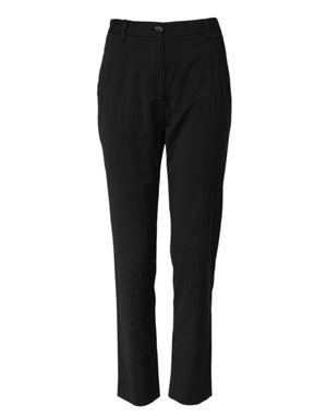 Schwarze STAFF High Waist Tapered Pants 