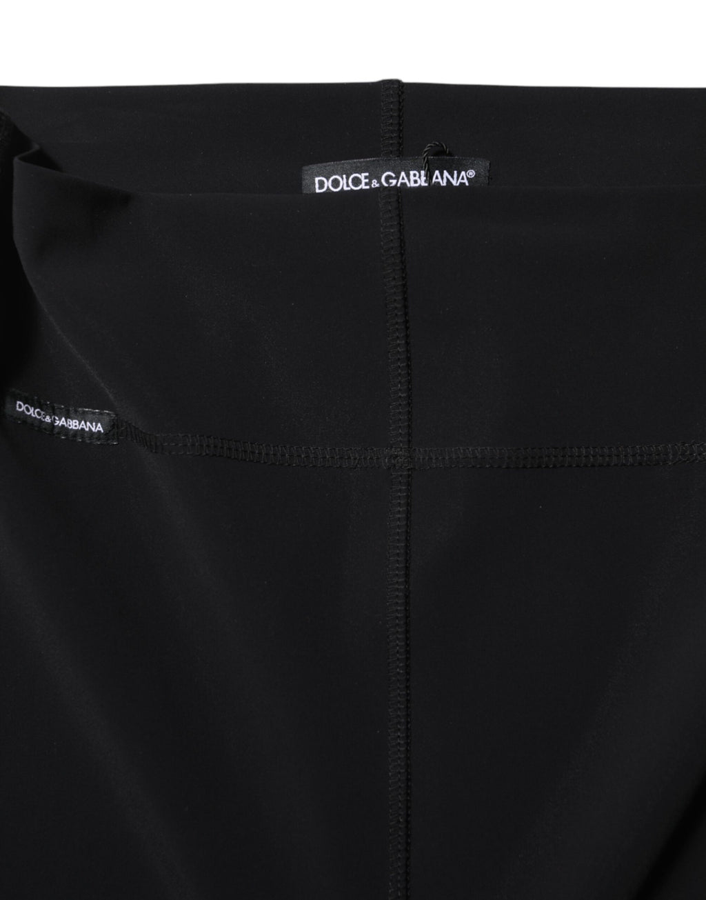 Schwarze Leggings mit hoher Taille 