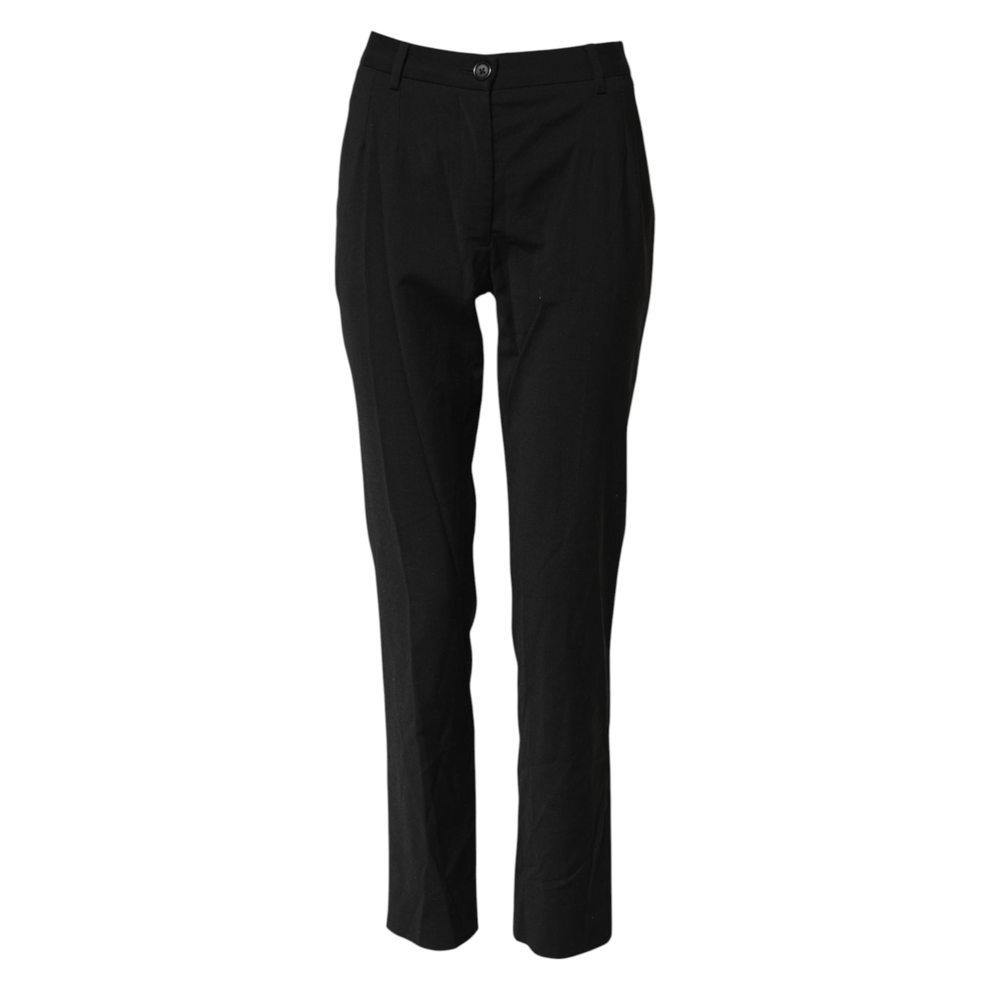 Schwarze STAFF Tapered-Hose mit mittlerer Taille 