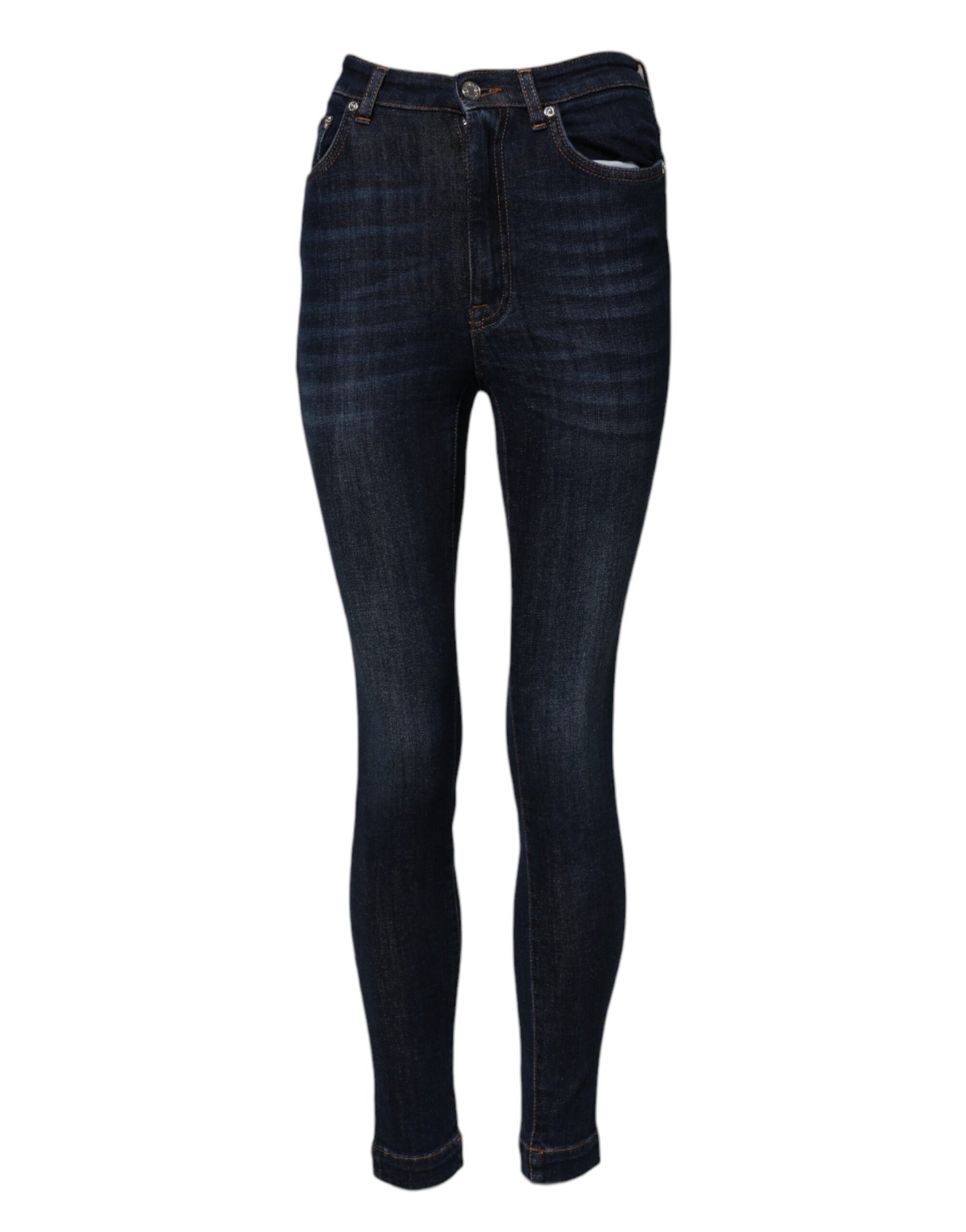 Dolce & Gabbana Blue GRACE High Waist Skinny Denim Jeans