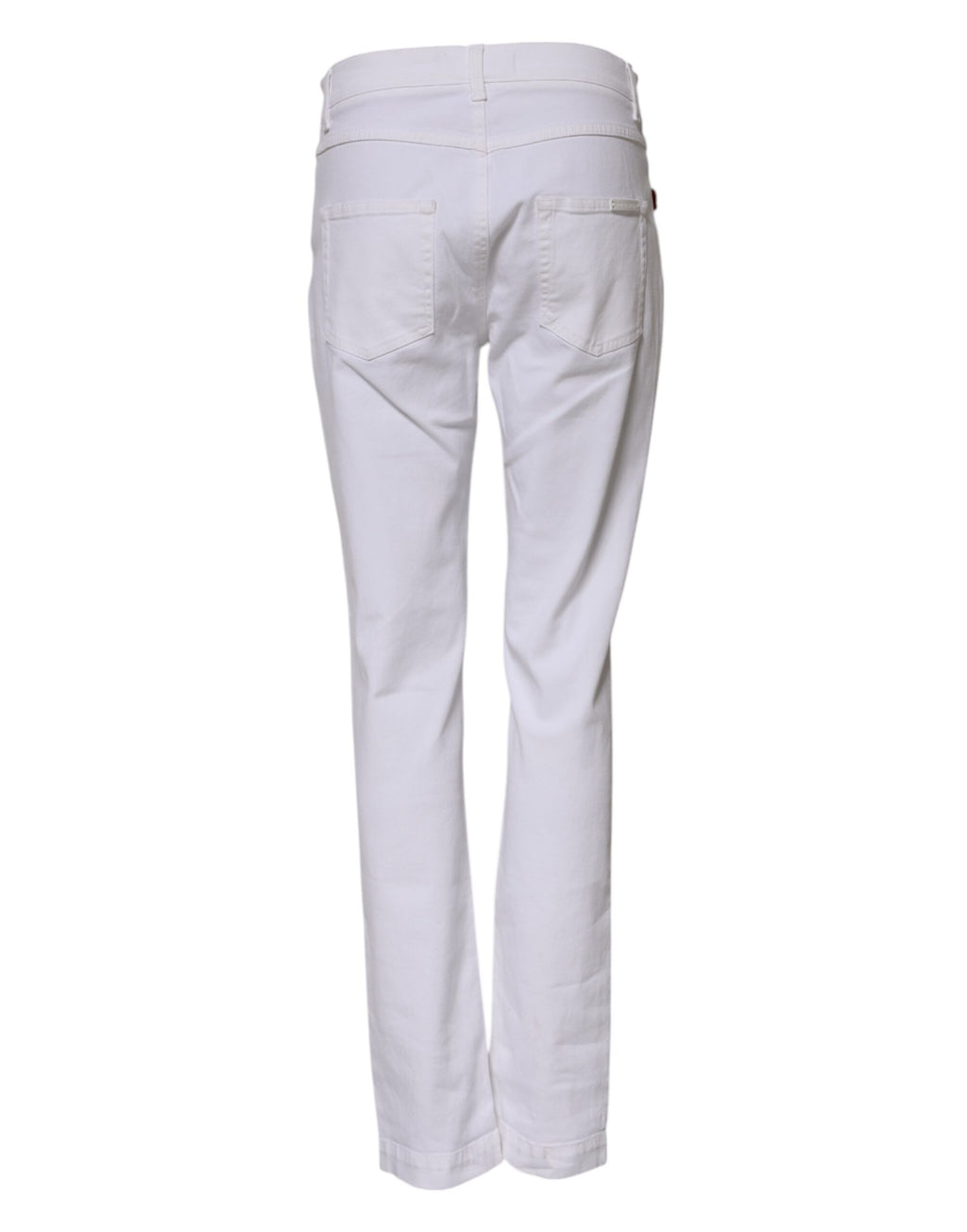 Weiße GIRLY Denim-Jeans mit Blumenstickerei 