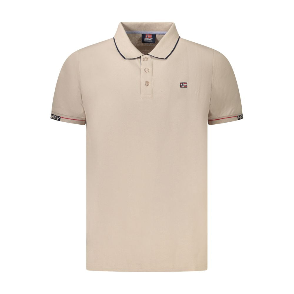 Beiges Poloshirt aus Baumwolle für Herren