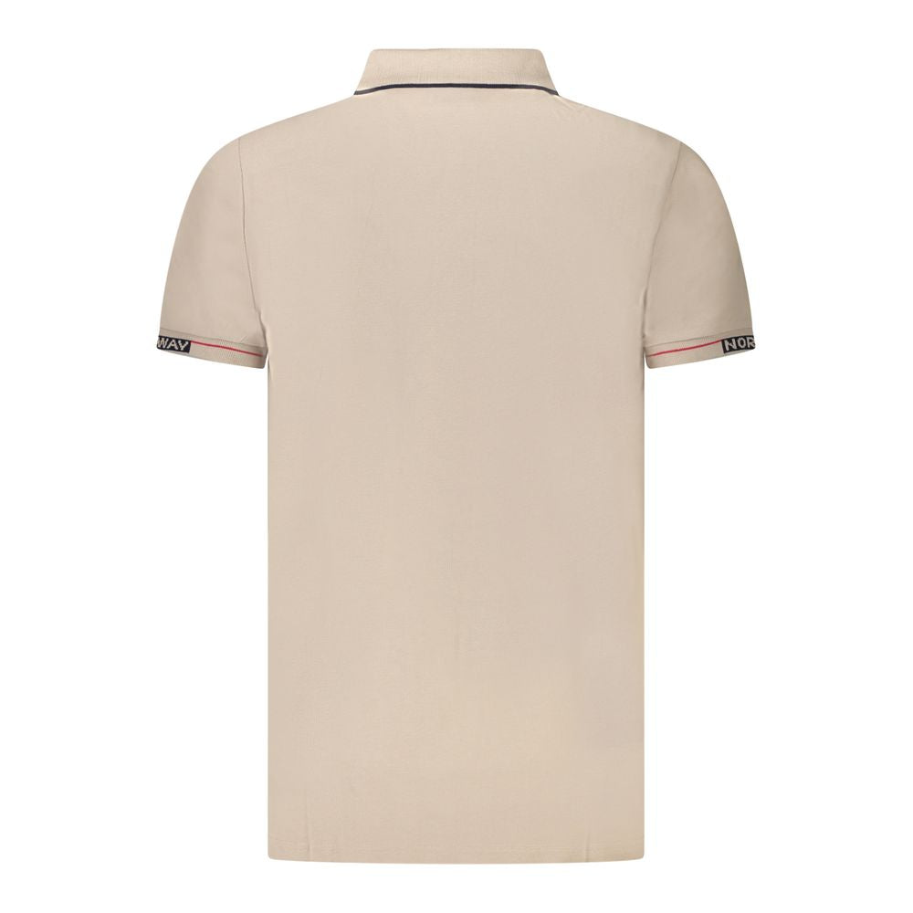 Beiges Poloshirt aus Baumwolle für Herren