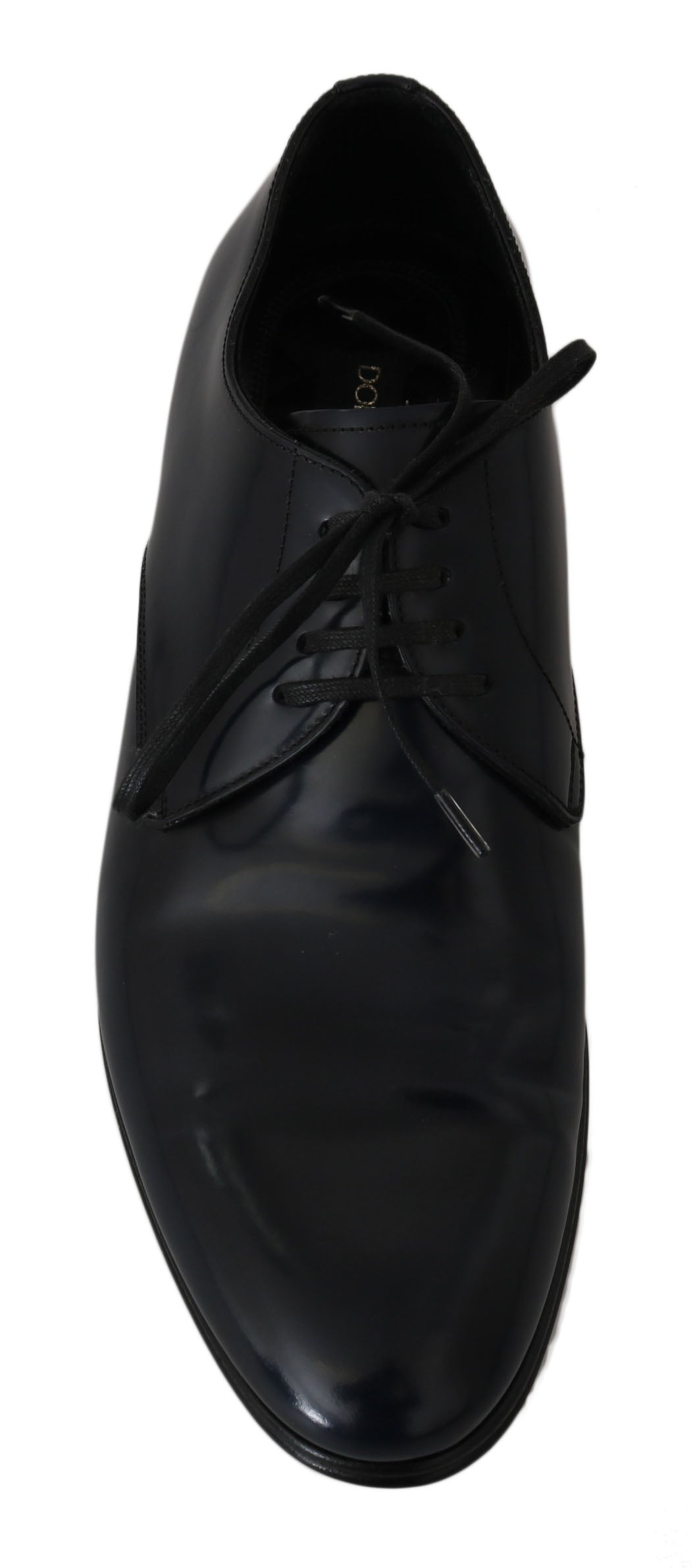 Blaue Leder Derby Formelle Herrenschuhe