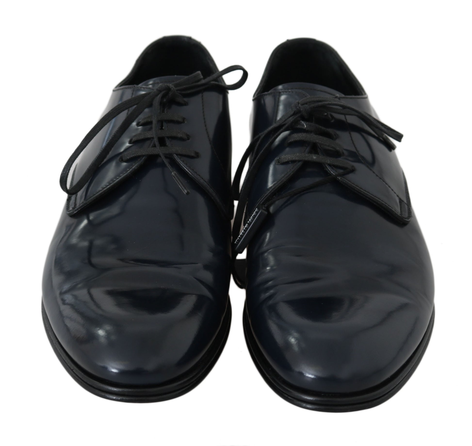 Blaue Leder Derby Formelle Herrenschuhe
