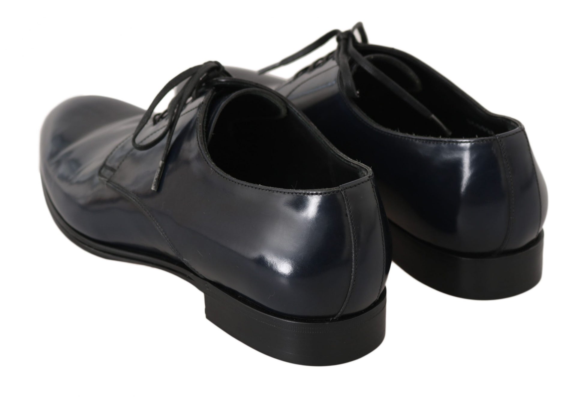Blaue Leder Derby Formelle Herrenschuhe