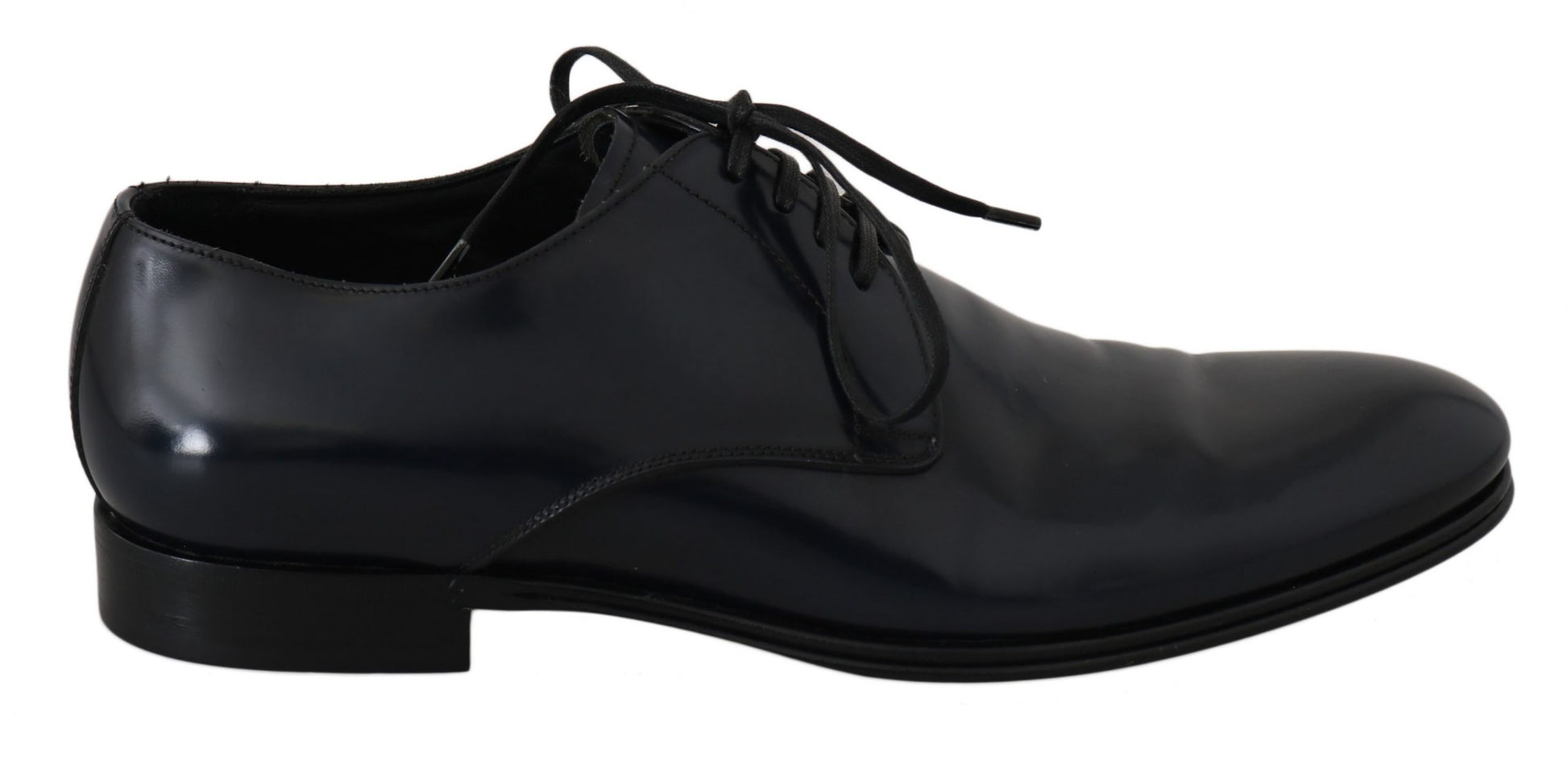 Blaue Leder Derby Formelle Herrenschuhe