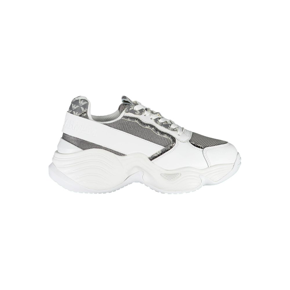 Weißer Polyester-Sneaker