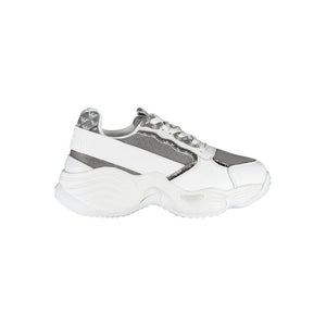 Weißer Polyester-Sneaker