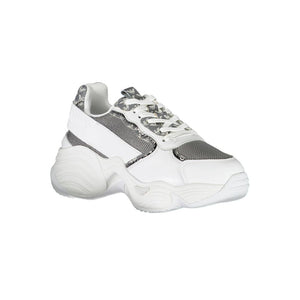 Weißer Polyester-Sneaker