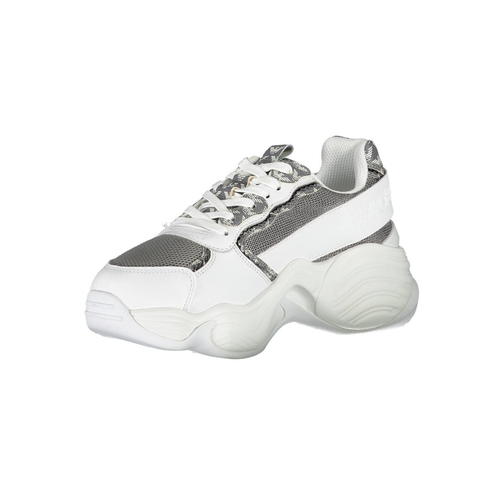 Weißer Polyester-Sneaker