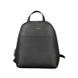 Schwarzer Polyester-Rucksack