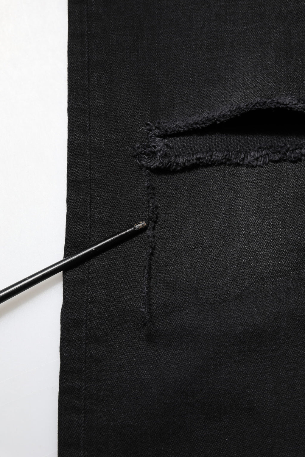 Schwarze Skinny-Jeans aus Baumwolle