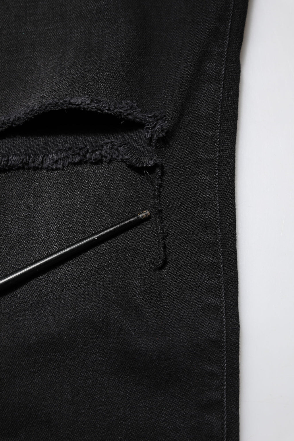 Schwarze Skinny-Jeans aus Baumwolle
