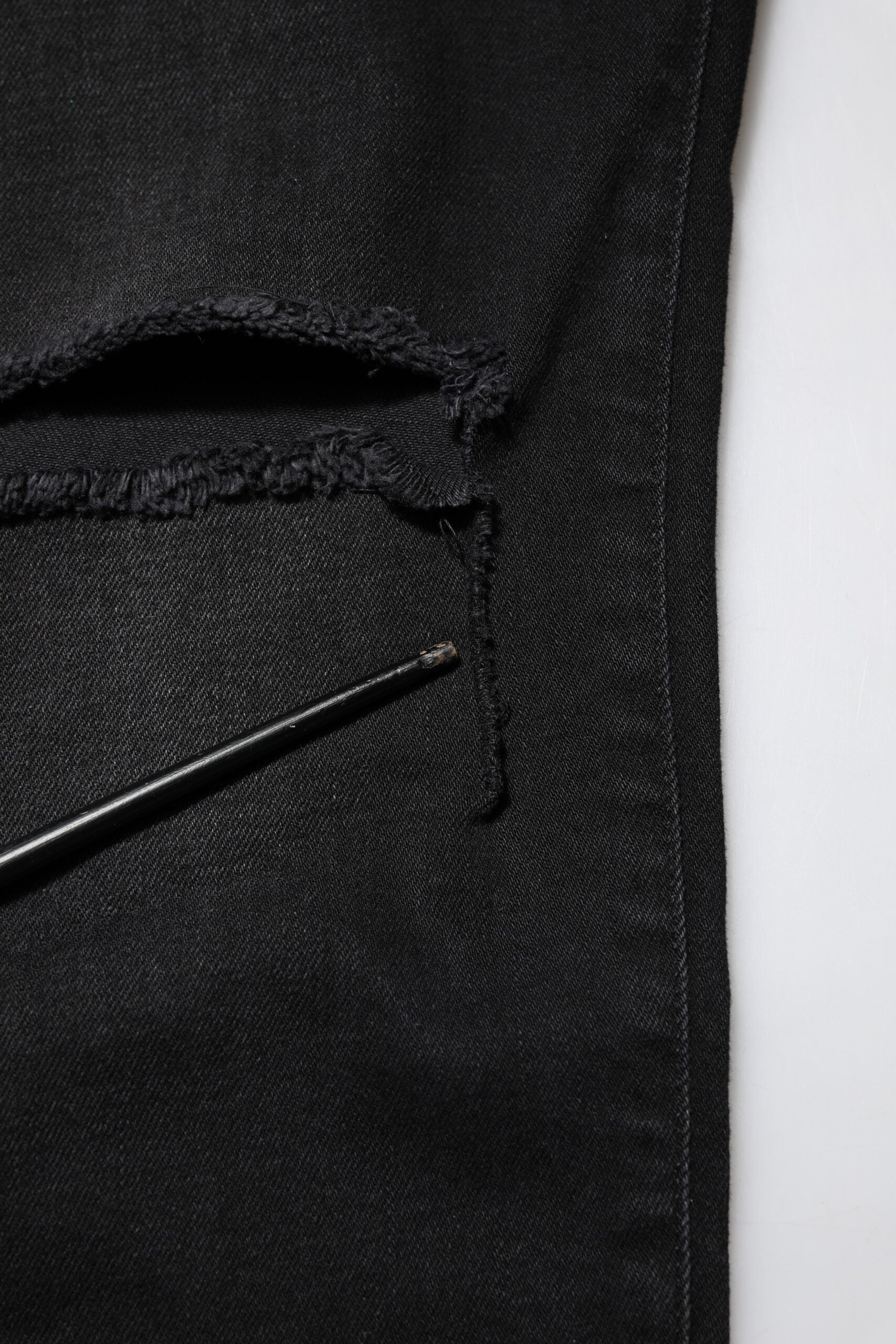 Schwarze Skinny-Jeans aus Baumwolle