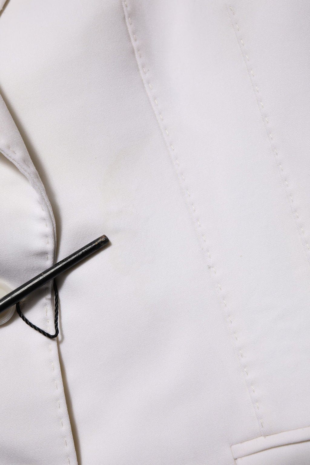 Dolce & Gabbana White Wool Single Breasted Women Coat Jacket