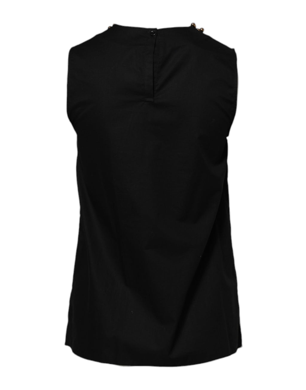 Schwarzes ärmelloses Damen-Tank-T-Shirt aus Baumwolle