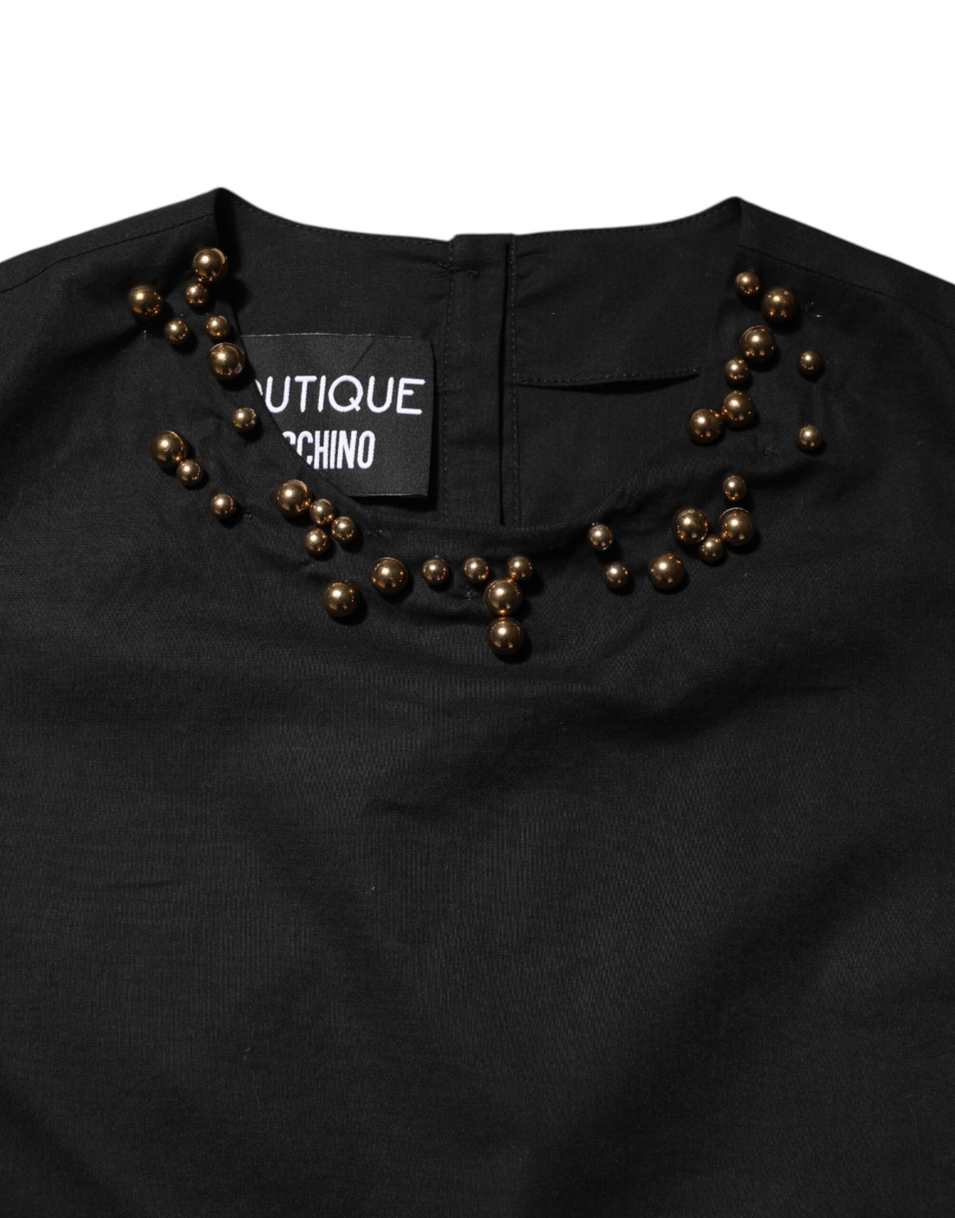 Schwarzes ärmelloses Damen-Tank-T-Shirt aus Baumwolle