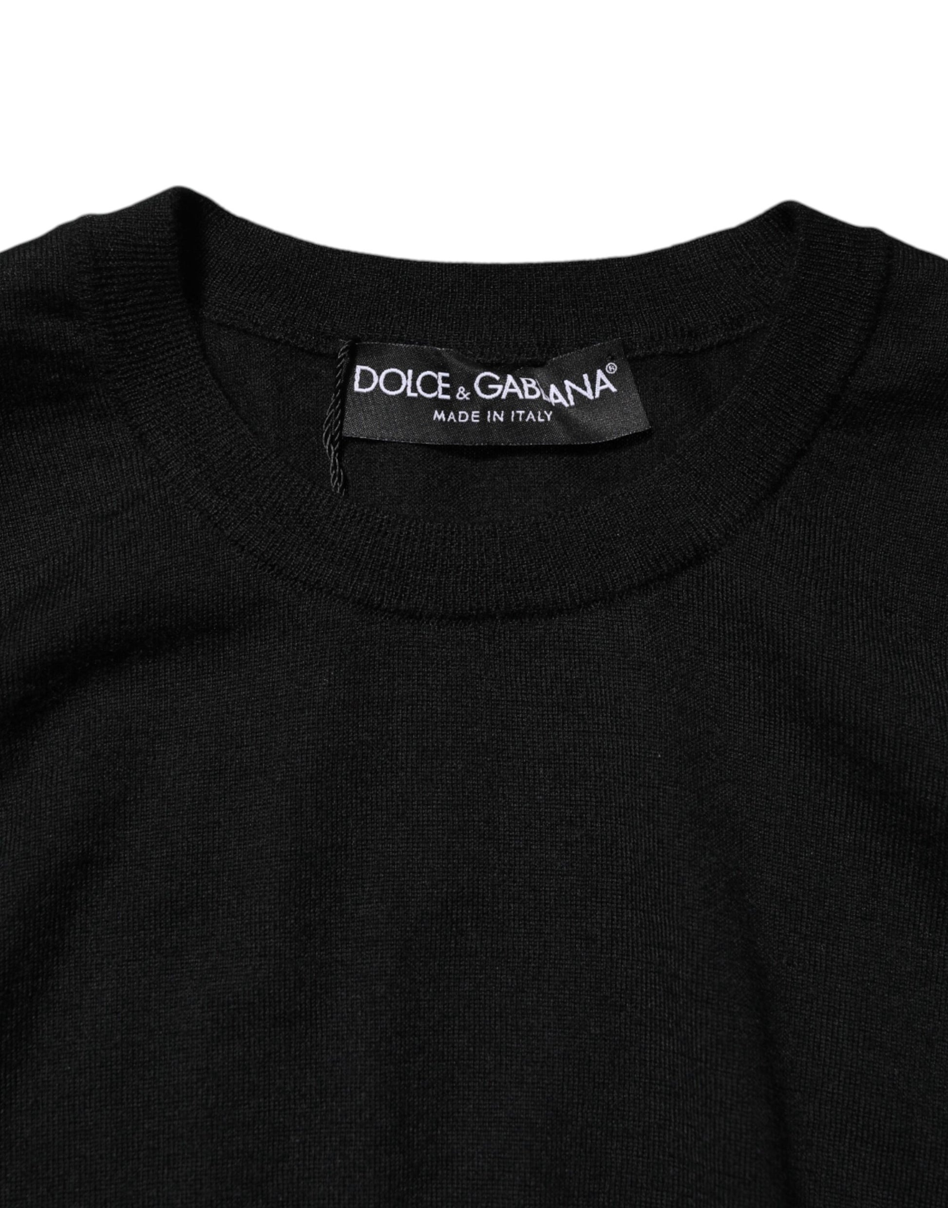 Schwarzes ärmelloses Kaschmir-Tank-T-Shirt für Damen
