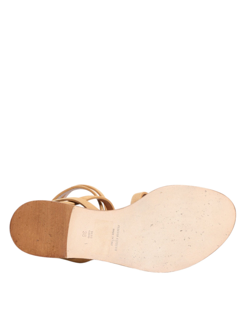 Braune Flip-Flops mit Reißverschluss und Knöchelriemen
