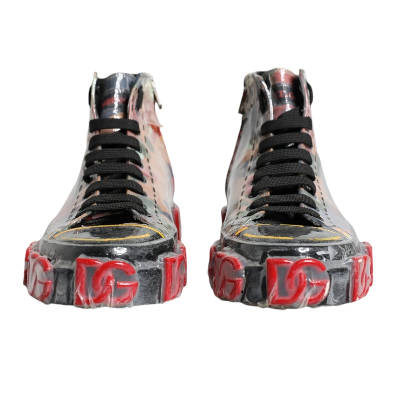 Mehrfarbige Camouflage High Top Sneakers Schuhe