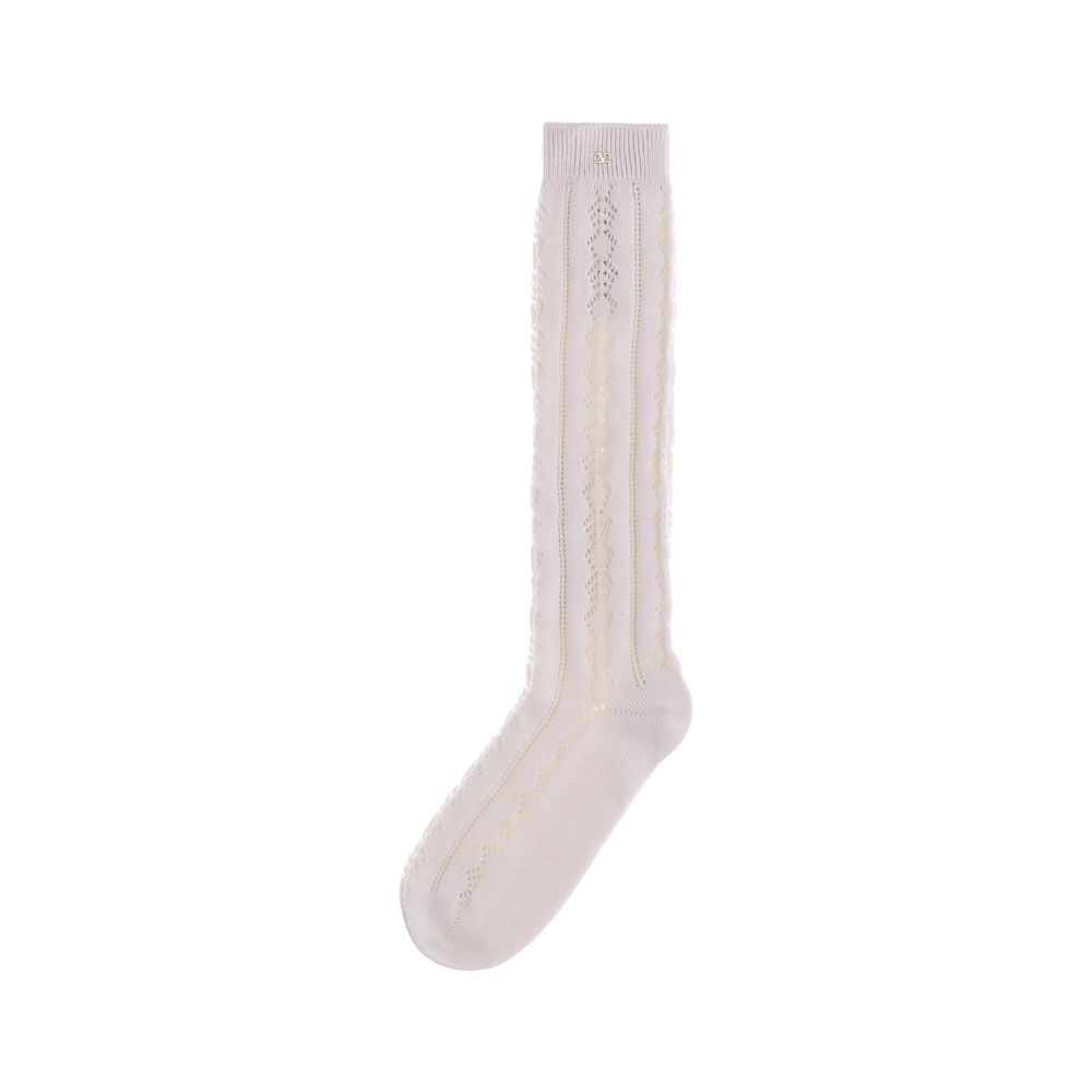 Gehäkelte Socken aus Baumwolle