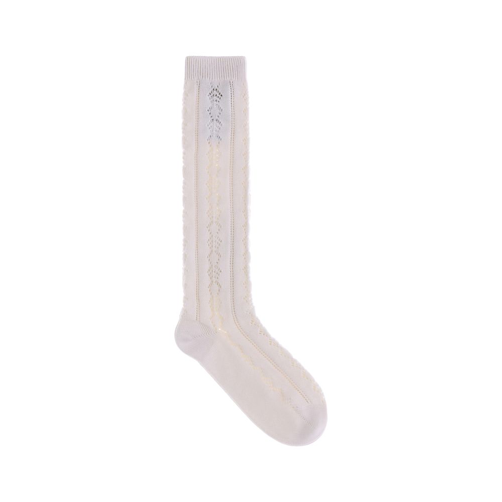 Gehäkelte Socken aus Baumwolle