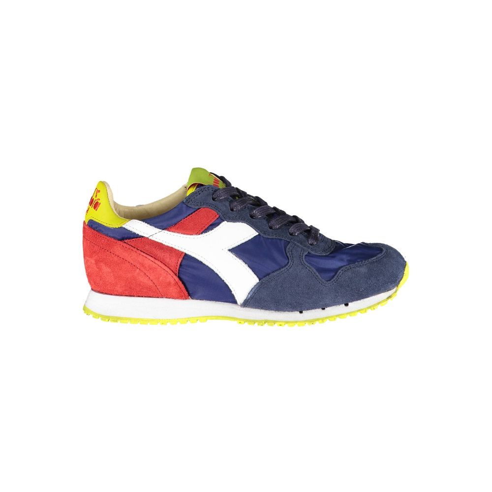 Blauer Stoff-Sneaker