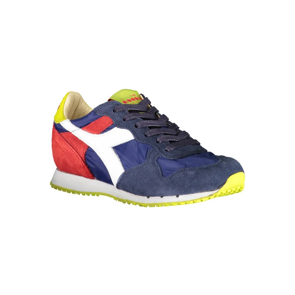 Blauer Stoff-Sneaker
