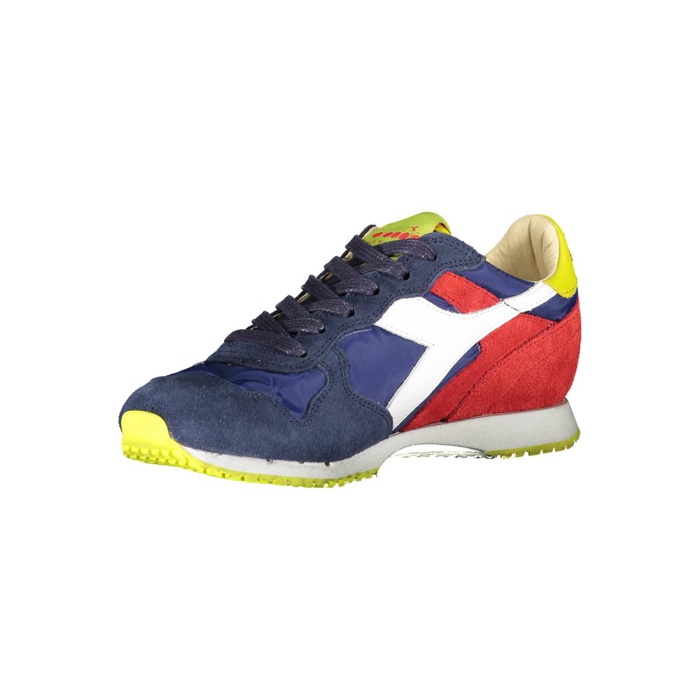 Blauer Stoff-Sneaker