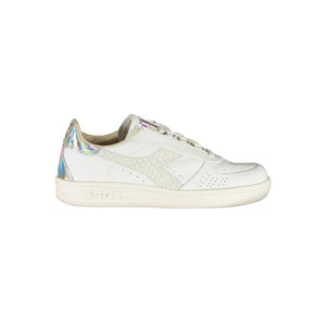 Weißer Stoff-Sneaker