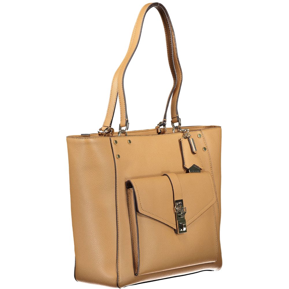 Braune Handtasche aus Polyethylen